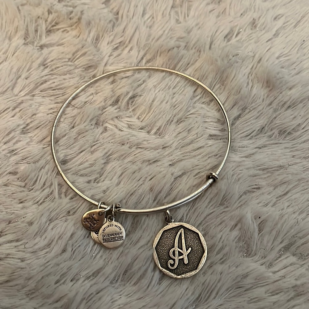 Letter A Initial Alex and Ani bangle